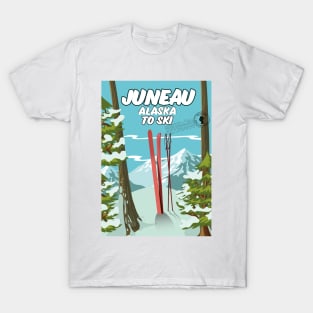 Juneau Alaska To Ski T-Shirt